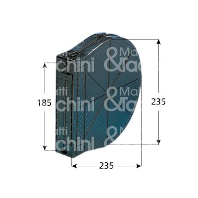 Scatola in pvc per avvolgitore a molla per tapparelle Cibofer 915