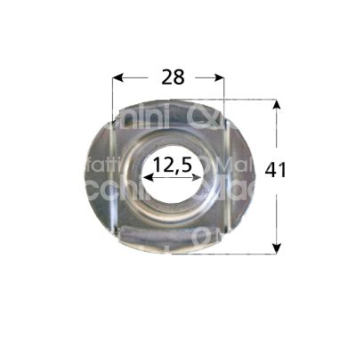 M&t 900 14386 cuscinetto art. scu.inc.00.rf ferro zincato Ø est.41 int.12,5 -