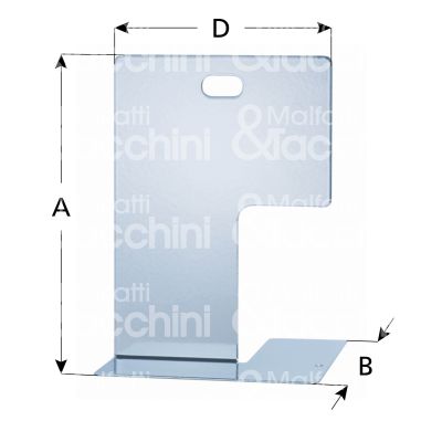 M&t 900 14700 fermalibro ca1d015 acciaio verniciato bianco