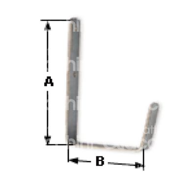 M&t 900 15750 mensola super bracci art. 548-18 acciaio zincato applicazione parete mm 18 x 12