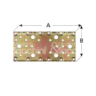 M&t 900 17442 lastrina giunzione diritta pesante art. 510 acciaio tropicalizzato sezione rettangolare l mm 180 h mm 65 spessore mm 2,5