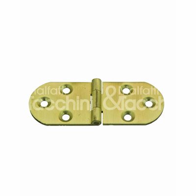 M&t 900 18041 cerniera a biscotto senza fermo art. 105 ottone satinato ingombro mm 80 x 31