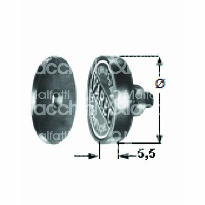 M&t 900 22394 cricchetto magnetico per mobili con vite art. rpv 22 Ø mm 22 attrazione kg 3 p mm 16,50