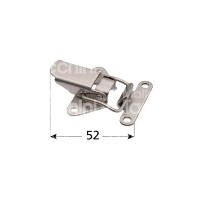 M&t 900 25450 chiusura a leva art. 2.04.00 acciaio nikelato senza portalucchetto mm 34