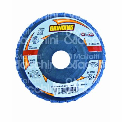 M&t 900 57372 disco lamellare forza zirconio Ø mm 115 foro mm 22,23 grana 40