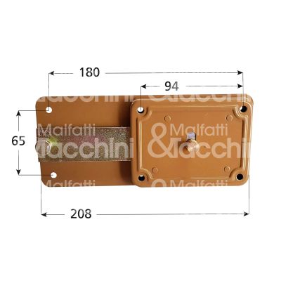 M&t 900 6050200 ferroglietto 6 mandate e 50 dx cilindro tondo staccato chiave piatta