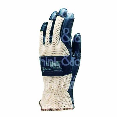 Import 90451 guanti lavoro edmond hhynit 32-815 materiale nitrile taglia 7 colore blu