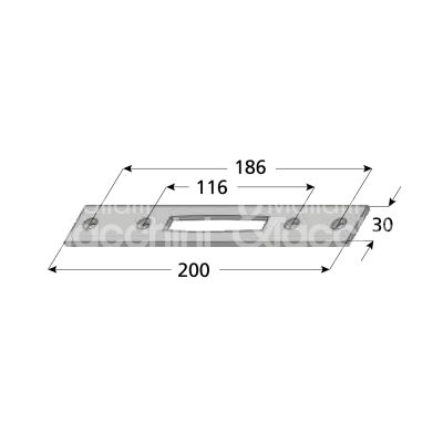 M&t 935 04399 contropiastra metallo per profilati ambidestra